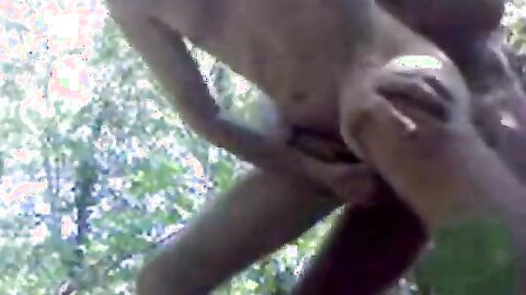 Bareback Daddy Outdoor Fuck