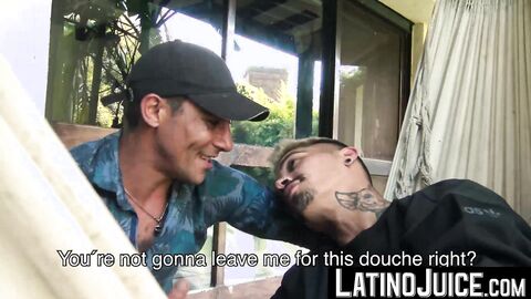 LatinoJuice.com - I skillfuly used my wet tongue to lick and swallow Daves thick long