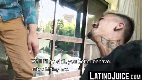 LatinoJuice.com - I skillfuly used my wet tongue to lick and swallow Daves thick long