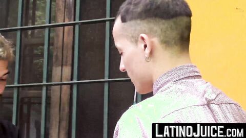 LatinoJuice.com - I skillfuly used my wet tongue to lick and swallow Daves thick long