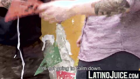 LatinoJuice.com - I skillfuly used my wet tongue to lick and swallow Daves thick long