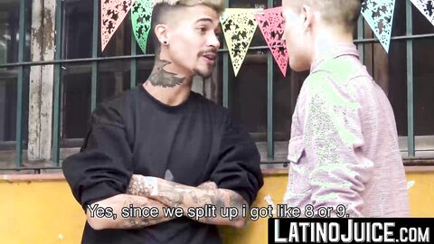 LatinoJuice.com - I skillfuly used my wet tongue to lick and swallow Daves thick long