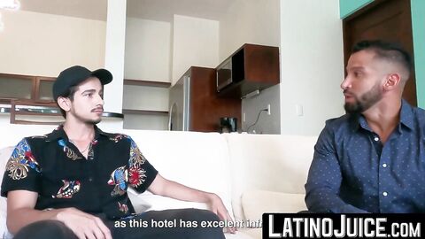 LatinoJuice.com - Inked Latino jock Sahid rides on top of gay Mateo huge cock