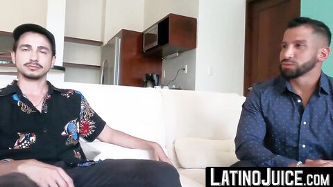 LatinoJuice.com - Inked Latino jock Sahid rides on top of gay Mateo huge cock