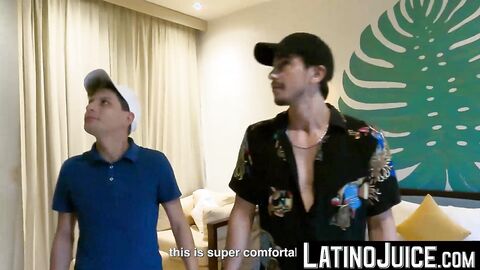 LatinoJuice.com - Inked Latino jock Sahid rides on top of gay Mateo huge cock