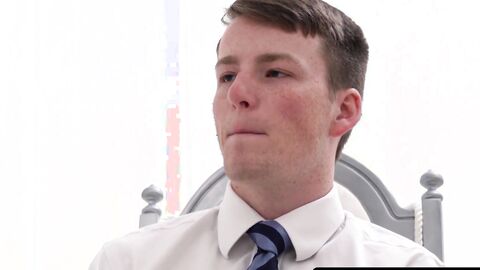 BoyMissionary.com - Young Mormon's devout masturbation while being sanctified with an