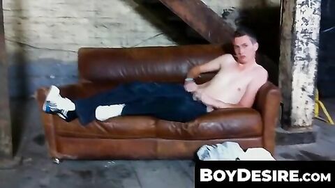 BoyDesire.com - Connor's intense wanking and massive creamy cum explosion