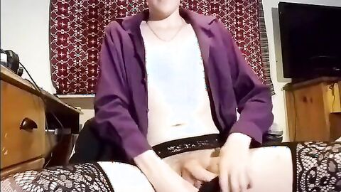 Sissy Femboy Cums Hard