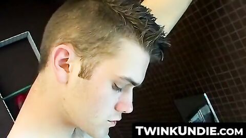TwinkUndie.com - Bryce's messy cumshot through his tight underwear