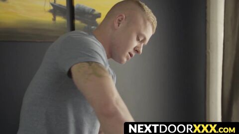 NextDoorXXX.com - Jock's new friend gets a raw fucking after massage