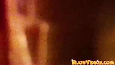 Retro hottie Michel Zen experiences a steamy cock sucking session