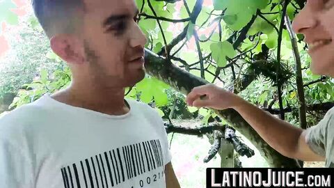 LatinoJuice.com - Latino studs Joel and Leo having intense outdoor barebacking