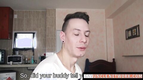 SayUncleNetwork.com - Cute straight Latino takes a huge raw member for quick cash