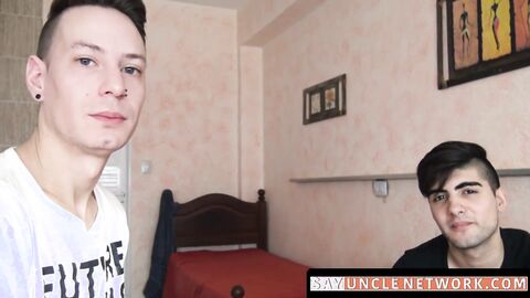 SayUncleNetwork.com - Cute straight Latino takes a huge raw member for quick cash