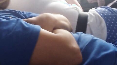 Big-Cock Daddy's Bulge on the Bus