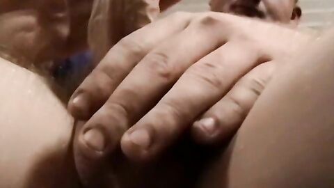 Fat amateur with small cock sucked by mature black homo
