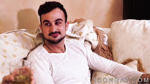 Handsome gay Michael DelRay sucked off before anal funtime