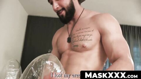 MaskXXX.com - He loves experimenting with his rock solid cock in solo play
