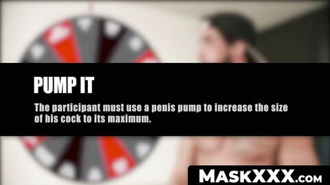 MaskXXX.com - Hot stud's freaky sex games with his friend in a wild scene