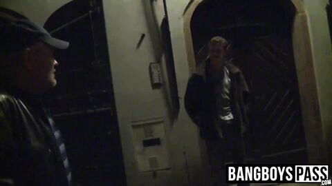 Big daddy pays cash for sex for a cute twink on the streets
