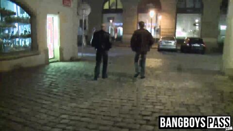 Big daddy pays cash for sex for a cute twink on the streets