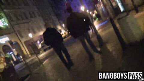 Big daddy pays cash for sex for a cute twink on the streets
